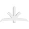 Ekena Millwork Davenport Architectural Grade PVC Gable Bracket, 72"W x 39"H x 6"D x 6"F, 13/12 Pitch GBP072X39X0606DAV00 - alternate 4